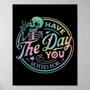 Retro-antitroef heeft de dag dat je op Stropdas he Poster