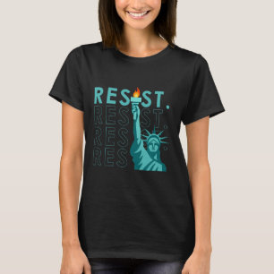 retro-antitroef verzet zich tegen vrijheidsbeeld t-shirt