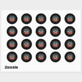 Retro AOC 2028 Fight Oligarchy Protest Resist Bern Ronde Sticker (Vel)