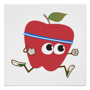 Retro Apple Runner Perfect Poster