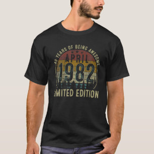  Retro April 1982 Limited Edition 40 jaar T-shirt