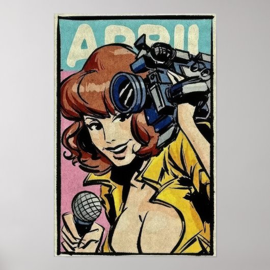 Retro April Ninja Poster (Voorkant)