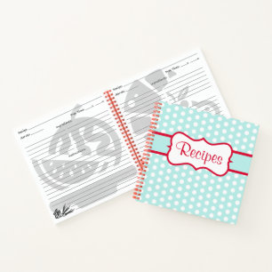 Retro Aqua Keuken Recept Notitieboek Gift
