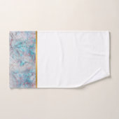 RETRO AQUA MARBLE ABSTRACTE BATHROOM SET BAD HANDDOEK (Handdoek)