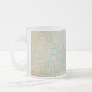 Retro Aqua Matglas Koffiemok