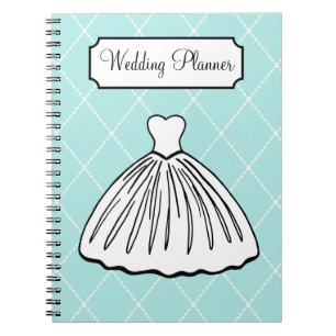 Retro Aqua Wedding Planner Notitieboek