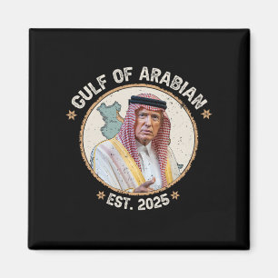 Retro Arabische Golf van Arabië Perzische Golf Fun Magneet
