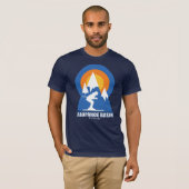 Retro Arapahoe Basin Ski Sunset T-shirt (Voorkant volledig)