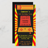 Retro Arcade Console Videogame Verjaardagsfeestje (Voorkant / Achterkant)