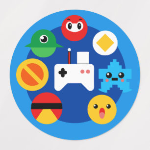 Retro Arcade Fun Labels