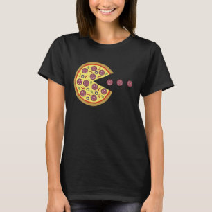 Retro Arcade Game Pizza Salami Classic Videogam T-shirt