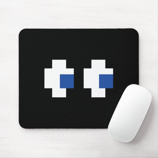 Retro Arcade Gaming Halloween Ghost Partner Group Muismat (Met muis)