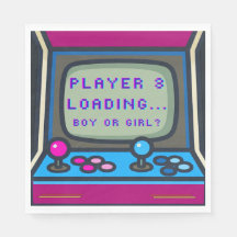 Retro Arcade Geslacht Onthulling Speler 3 Laadt