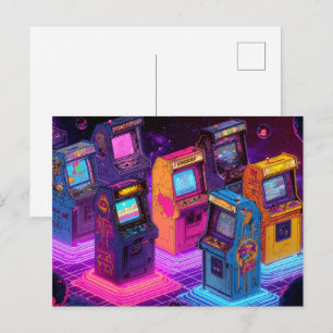 Retro Arcade Machines Briefkaart