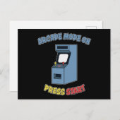 Retro Arcade Video Game Machine Retro Games Gift Briefkaart (Voorkant / Achterkant)