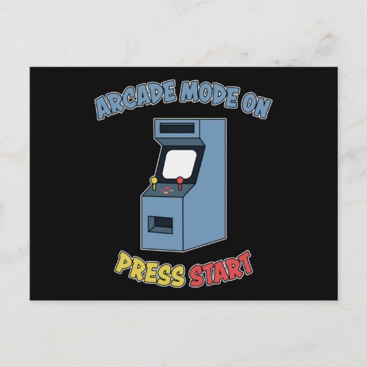 Retro Arcade Video Game Machine Retro Games Gift Briefkaart (Voorkant)