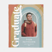 Retro Arch Foto 2025 Afstuderen Fleece Deken (Voorkant)