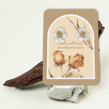 Retro Arch Script Roos Oorbel Display