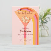 Retro Arch Sunset Bachelorette Welkom Kaart (Staand voorkant)