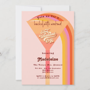 Retro Arch Sunset Bachelorette Welkom Kaart