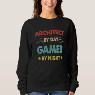Retro Architect By Day Gamer By Night Trui