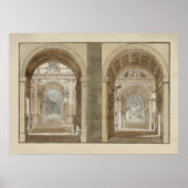 Retro  architectuurtekenaarten poster (Voorkant)