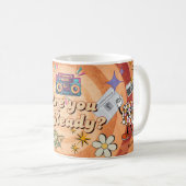 Retro Are You Ready Mug Design with Custom Name  (Devant droit)
