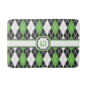 Retro Argyle badmat