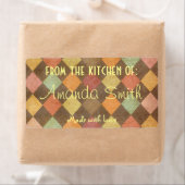 Retro Argyle Canning Label (Insitu)