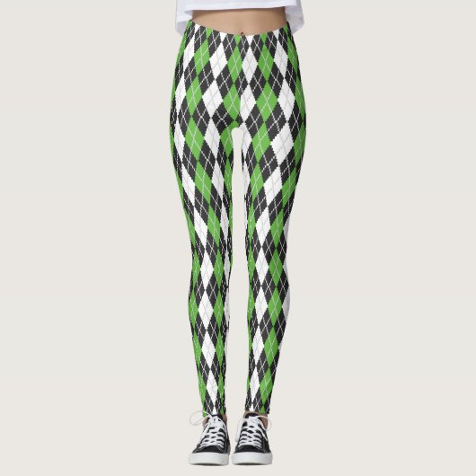 Retro Argyle-Leggings Leggings (Voorkant)