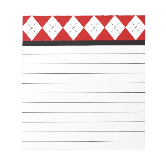 Retro Argyle Notitieblok (Voorkant)