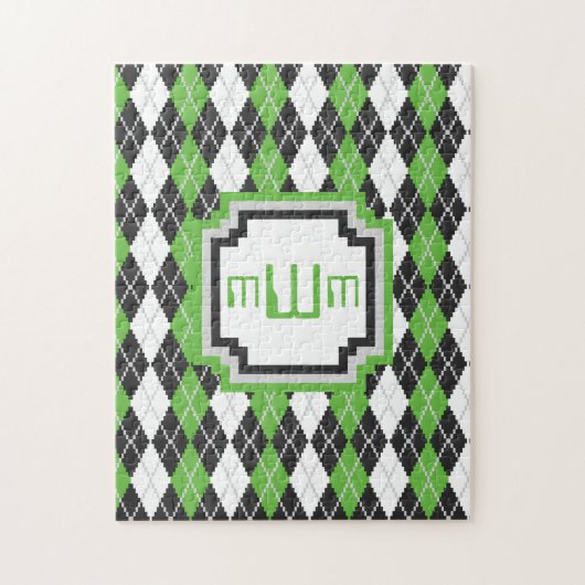 Retro Argyle Puzzle Legpuzzel (Verticaal)