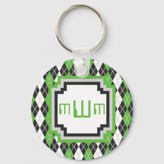 Retro Argyle Sleutelhanger (Voorkant)