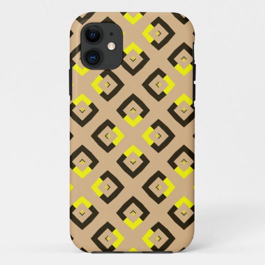 Retro Argyle Squares 3 Case-Mate iPhone Case (Achterkant)