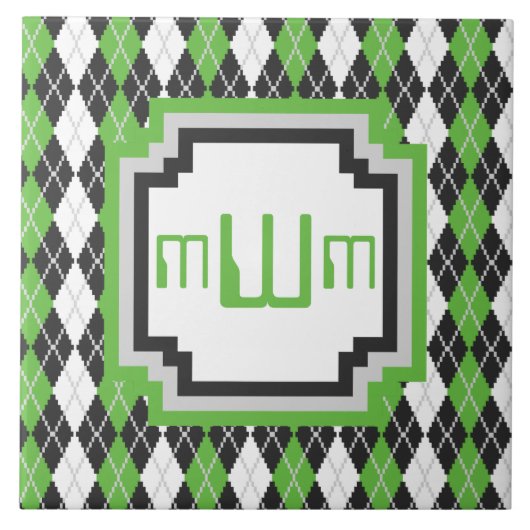 Retro Argyle Tegel Tegeltje (Voorkant)