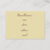 Retro Argyle Visitekaartje (Achterkant)