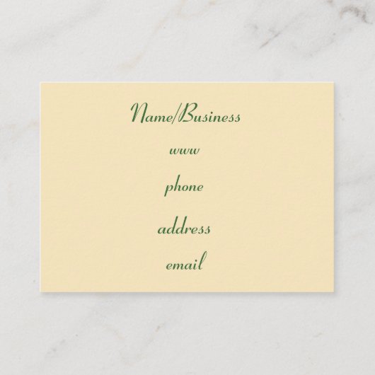 Retro Argyle Visitekaartje (Achterkant)