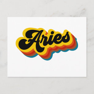 Retro  Aries Briefkaart
