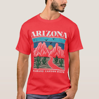 Retro Arizona Staat Cadeau Souvenir uit het verled T-shirt
