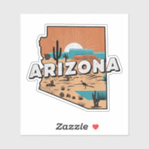 Retro Arizona State Sticker