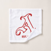 Retro arsenaal bad handdoek (Wasdoekje)
