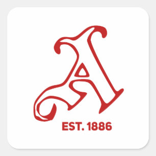 Retro arsenaal vierkante sticker