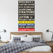 Retro Arsenal FC-busrol Canvas Afdruk (Insitu (Slaapkamer))