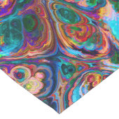 Retro art abstracte kleurrijke  tabelrunner lange tafelloper (Hoek)