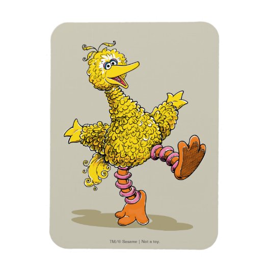Retro Art Big Bird Magneet (Verticaal)