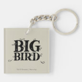 Retro Art Big Bird Sleutelhanger (Achterkant)