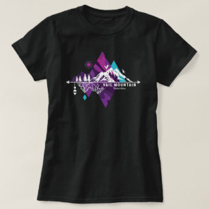 Retro Art Boho Vail Ski T-shirt