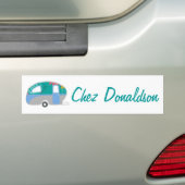 Retro Art Caravan Owner's Bumpersticker (Op auto)