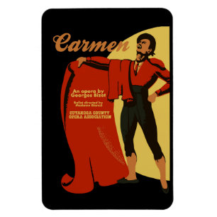 Retro  art Carmen opera (Toreador) Magneet