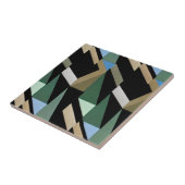 Retro Art Deco  diamantdriehoekspatronen Tegeltje (Zijkant)